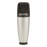 Microfone Samson C03 Condensador Supercardióide Cor Prateado/preto