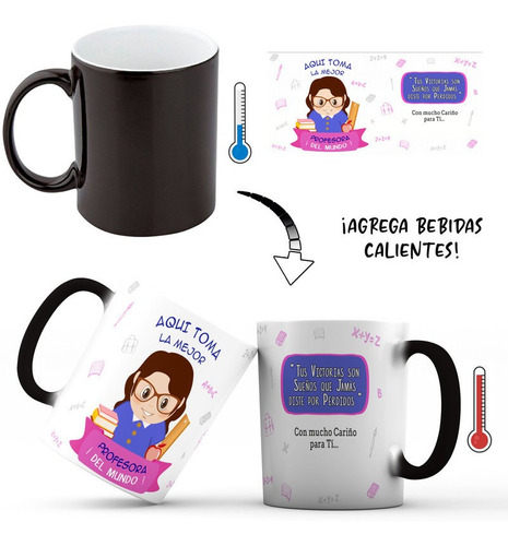 Mug Mágico Taza Profesión Profesor Regalo 003