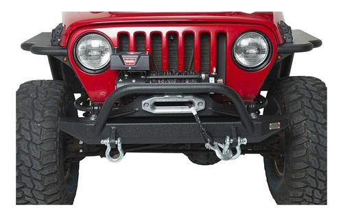 Fishbone Parachoques Delantero Jeep Tj Con Protector De Cabr