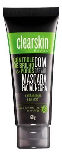 Máscara Facial Negra Com Carvão Clearskin 60g