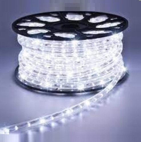 Manguera Led Blanca Brillante Rollo X 50mt Incluyesecuencial