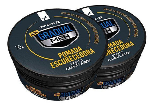 Pomada Escurecedora De Cabelo E Barba (2x) Menfirst