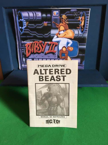 Mega Drive Altered Beast Manual Tectoy Original