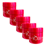 Kit Volia 5 Potes Eco Rosa Escuro Para Gel 30g Alongamento