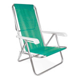 Cadeira De Praia Piscina Reclinável 8 Posições Alumínio Mor