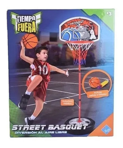 Aro De Basquet Con Pie De Metal Mas Pelota El Duende Azul 