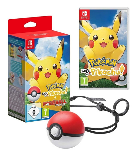 Pokémon: Let's Go, Pikachu! + Poké Ball Plus Pack  Let's Go Standard Edition Nintendo Switch Físico