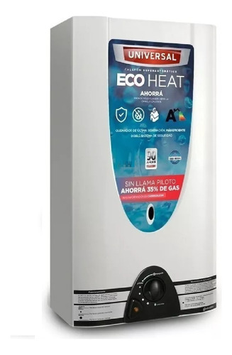 Calefón A Gas Gn Universal Eco Heat Blanco 14 Litros