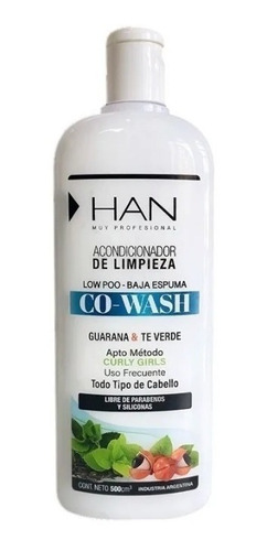 Han Acondicionador Cowash Guaraná Y Te Verde X500ml