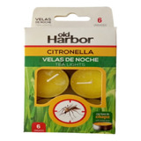 Vela Citronella Old Harbor Caja X 6 Unidades 3,5cm Diametro