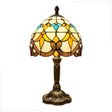 Luminária Abajur Tiffany Vitral Vintage Retrô Artesanal Luxo