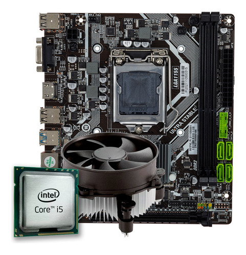 Kit Upgrade Intel I5-3470 + Cooler + Placa Mãe 1155