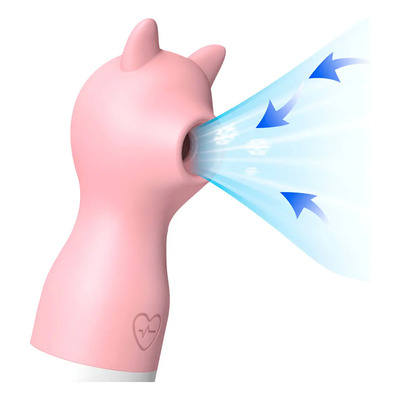 Massageador Elétrico Portátil Sugador Prova D'água 10 Modos Cor Rosa-claro | Frete grátis