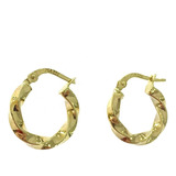 Aretes Arracada 3mm 16mm Oro 10k Kt / Regalo Para Mujer Dama