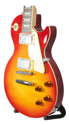 Guitarra Eléctrica Logan Tipo Les Paul Tiger Cherry Burst 