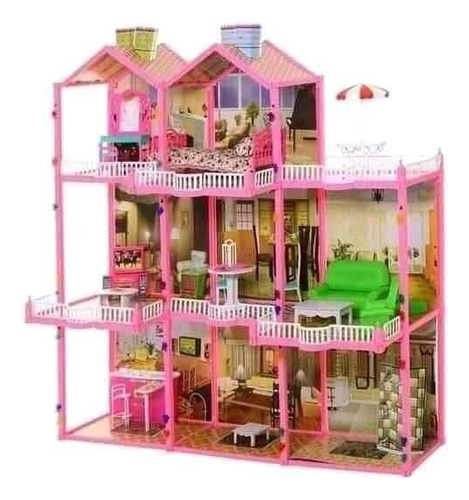 Casa Para Muñecas Barbie 3 Pisos Sueños. 