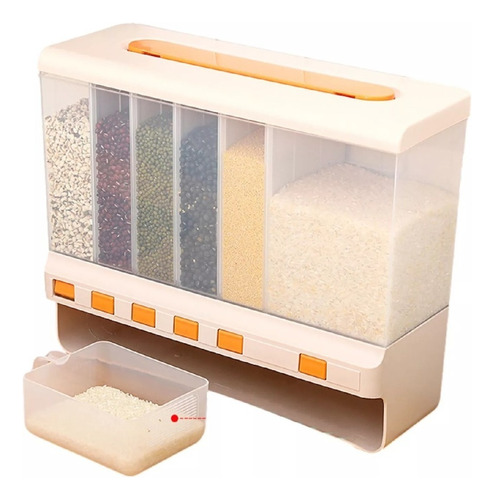 Dispensador 6 En 1 De Cereales Granos Frutos Secos Arroz