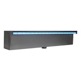 Cascata Laminar Bico Inox Curta Com Led Rgb De 60cm - Preta