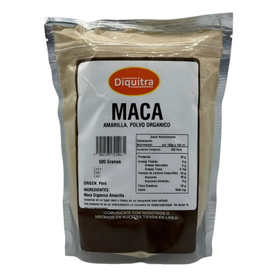 Maca Amarilla En Polvo Organica 500g | MercadoLibre