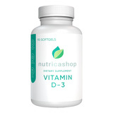 Nutricashop Vitamina D-3 Extra Fuerte 10,000 Ui, Suplemento