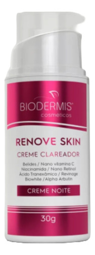 Creme Clareador De Manchas E Melasma Renove Skin Biodermis