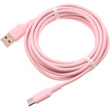 Cable Carga Rápida Rosa Usb A Tipo C Para Samsung Note 10 20