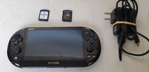 Sony Ps Vita Slim 1gb Standard Color  Negro Con 2 Juegos 
