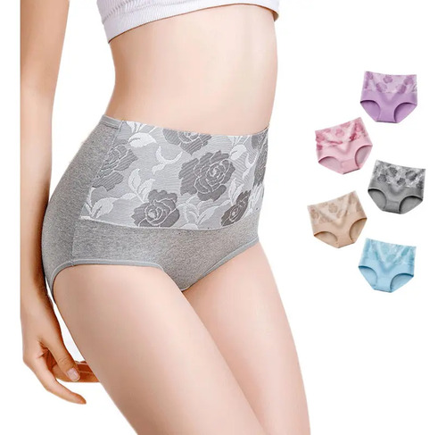 Pantaletas Para Mujer De Moda Algodón Sin Costura 5 Piezas | Meses sin interés
