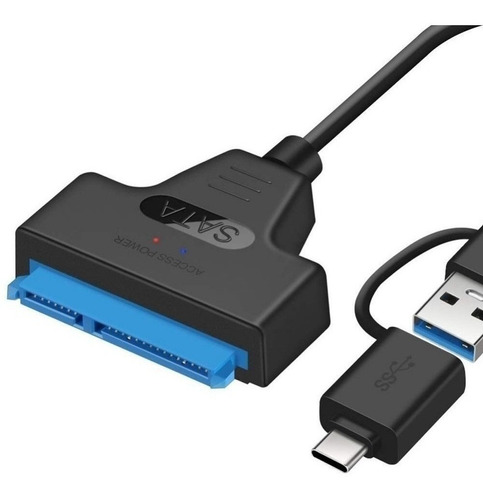 Adaptador Usb 3.0 Y Usb-c A Disco Sata Hdd Ssd Amiotsai