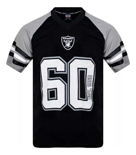 Playera Deportiva Tipo Jersey De La Nfl Las Vegas Raiders