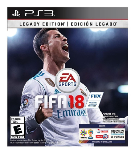 Fifa 18 Ps3 Juego Original  Playstation 3