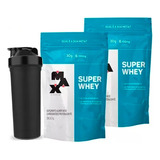 Combo 2x Super Whey 900g Refil + Brinde - Kit Max Titanium