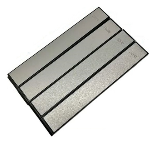 Kit 4 X Pedras Diamantada Para Afiar Faca Cozinha 240 A 2000