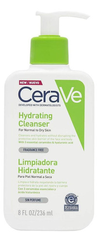 Crema Corporal Cerave Limpiadora Hidratante 236 Ml