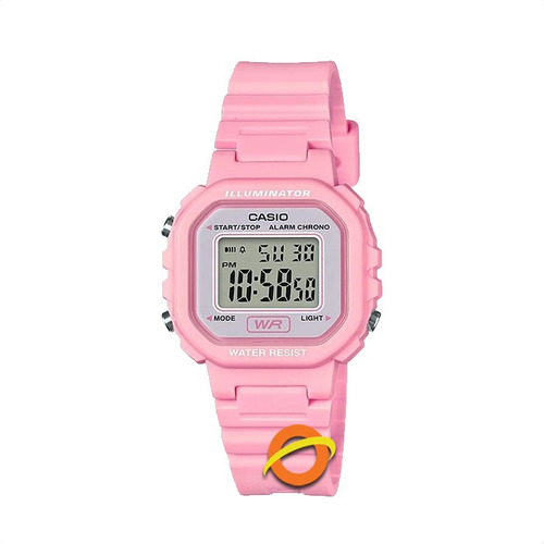 Reloj Casio Digital Mujer Alarma La-20wh Cronometro Luz Led 