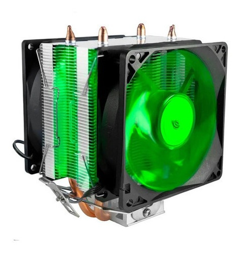 Cooler Duplo Cpu Dual Fan Pc Intel Amd 775 1151 1155 Am3 Am4