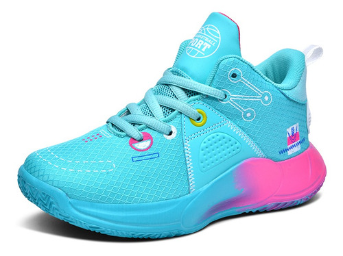 Zapatillas De Baloncesto Deportivas De Cuero Para Niñas