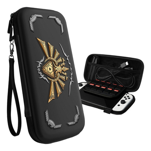 Estuche Nintendo Switch Zelda +4 Grips, Switch Oled Y Normal