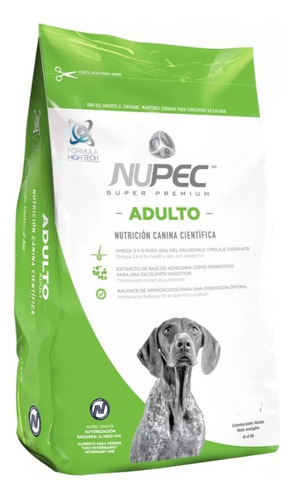 Alimento Nupec Adulto Todos Tamaños 8 Kg, Proteína 24%