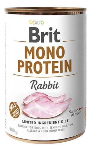 Lata Brit Mono Protein Rabbit 400 Gr