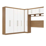 Quarto De Casal Guarda-roupas Modulado Para Cama Box Queen 