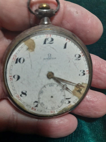 Antiguo Reloj De Bolsillo  Omega P/ Repuestos O Reparar