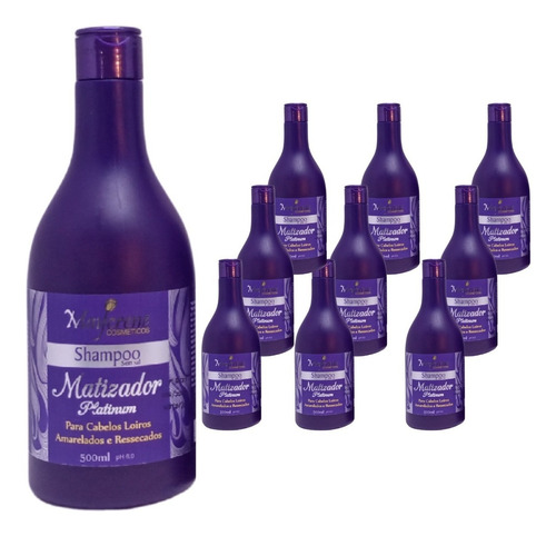 Shampoo Matizador Maycrene 500ml - 10 Unidades