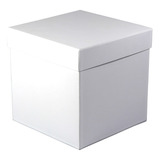 Caixa De Presente Rígida | Branco - 25x25x25 Cm 
