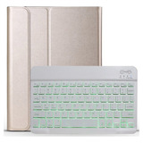 Funda Retroiluminada Con Teclado Bluetooth Para iPad 2/3/4 D