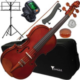 Kit Violino 3/4 Infantil Ve431 Com Estojo + Acessórios Eagle