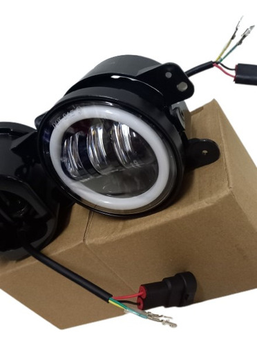 Faro Antiniebla Led Jeep Wrangler Jk Rubicon 1997 2018 Par Foto 4