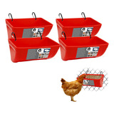 Gifank Paquete De 4 Comederos De Pollo Con Clips, Comederos 