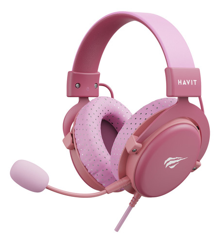 Fone De Ouvido Gamer Headset Havit H2015d Pc/xbox/ps4/5 Pink