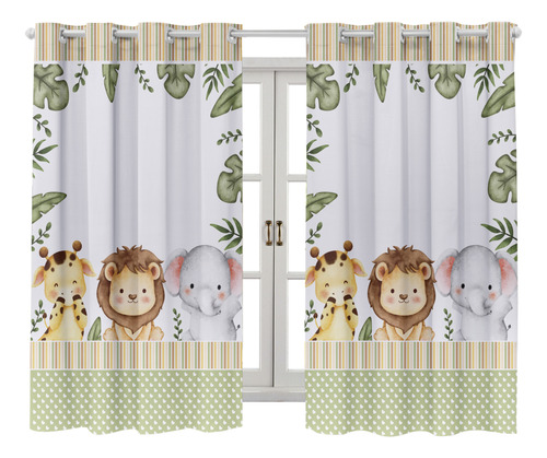 Cortina Estampada 200x150 Quarto Infantil Bebê Criança